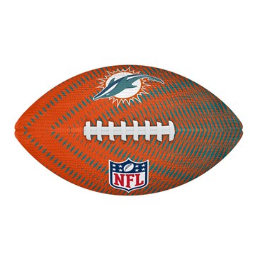 Kit Bola de Futebol Americano Wilson NFL Miami Dolphins + Bomba de Ar
