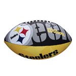 Kit Bola de Futebol Americano Wilson NFL Pittsburgh Steelers + Bomba de Ar