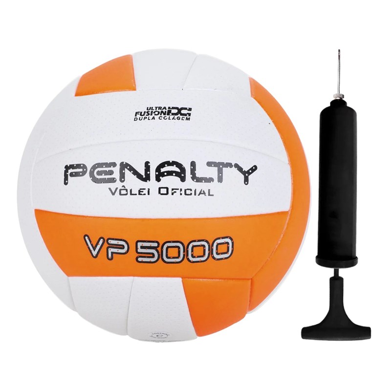 Kit Bola de Vôlei Penalty VP 5000 X + Bomba de Ar