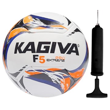 Kit Bola Futsal Kagiva F5 Extreme Pró + Bomba de Ar