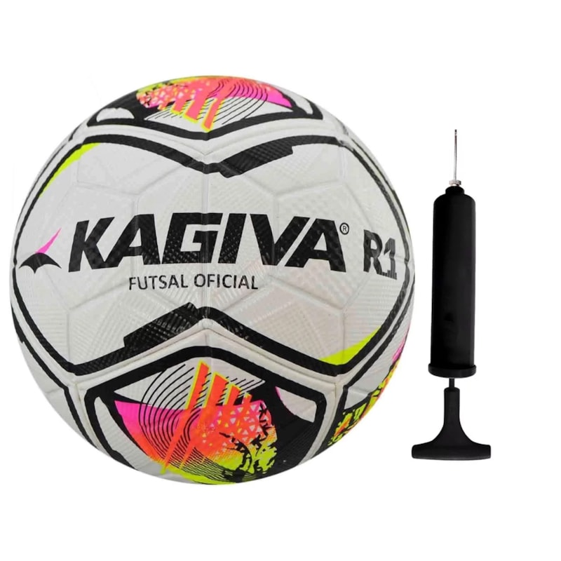 Kit Bola Futsal Kagiva R1 + Bomba de Ar