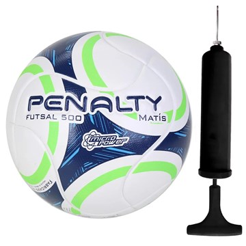 Kit Bola Futsal Penalty Matís 500 IX + Bomba de Ar