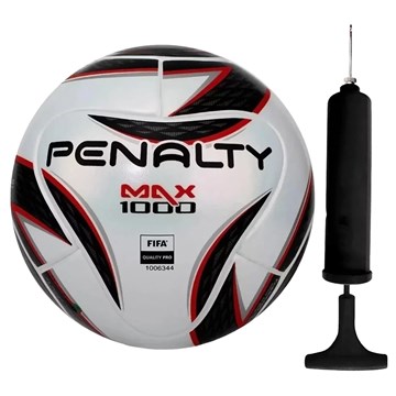 Kit Bola Futsal Penalty Max 1000 XXII + Bomba de Ar