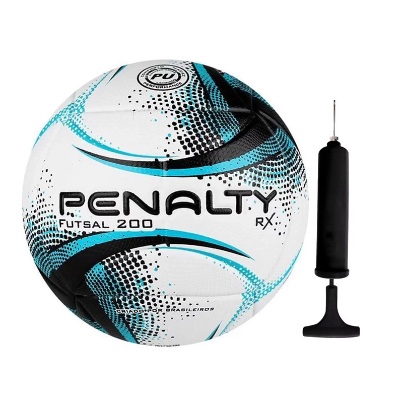 Kit Bola Futsal Penalty RX 200 XXI + Bomba de Ar