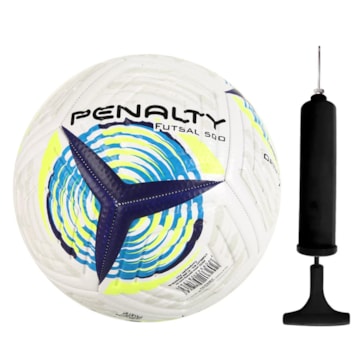 Kit Bola Futsal Penalty Tornado XXII + Bomba de Ar