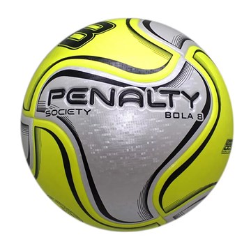 Kit Bola Society Penalty 8 X + Bomba de Ar