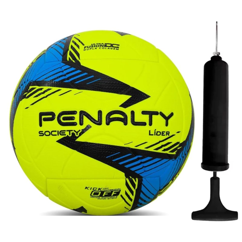 Kit Bola Society Penalty Líder XXIV + Bomba De Ar