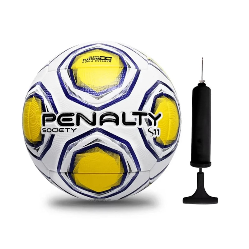 Kit Bola Society Penalty S11 R2 XXI + Bomba de Ar