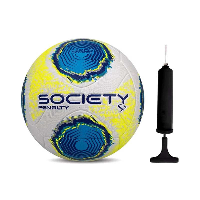 Kit Bola Society Penalty S11 R2 XXII + Bomba de Ar