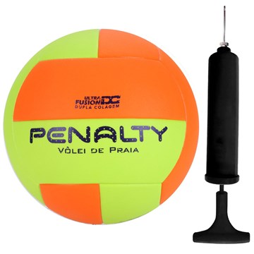 Kit Bola Vôlei de Praia Penalty XXI + Bomba de Ar