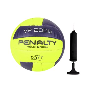 Kit Bola Vôlei Penalty VP 2000 X + Bomba de Ar