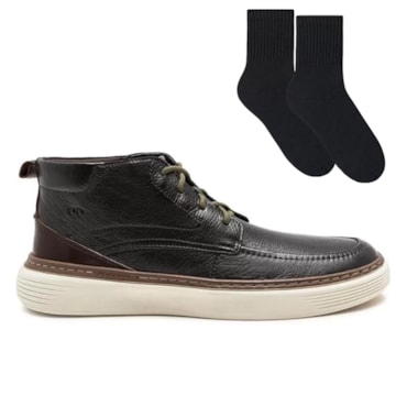 Kit Bota Democrata Denim Clash Masculino + Par De Meia