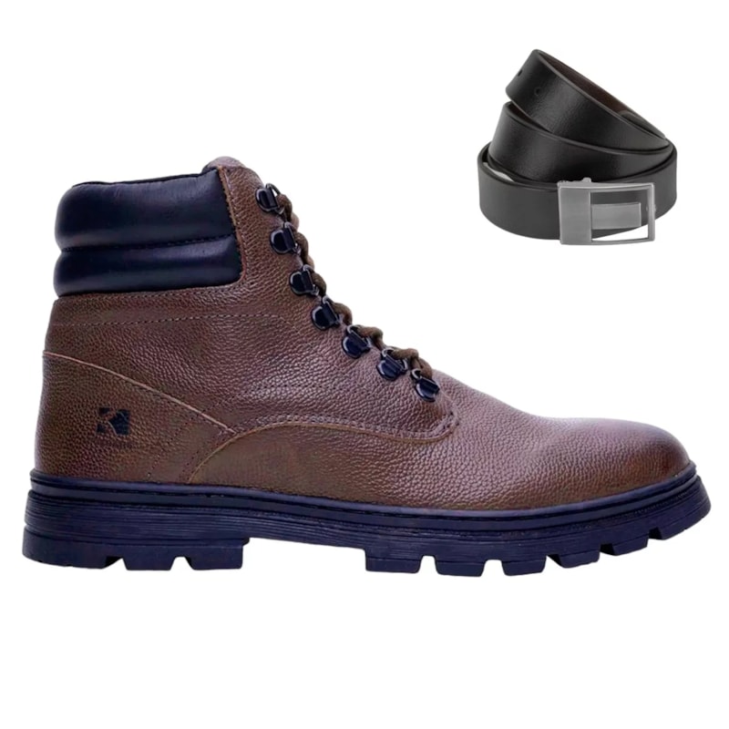 Kit Bota Kildare Rover Masculina + Cinto