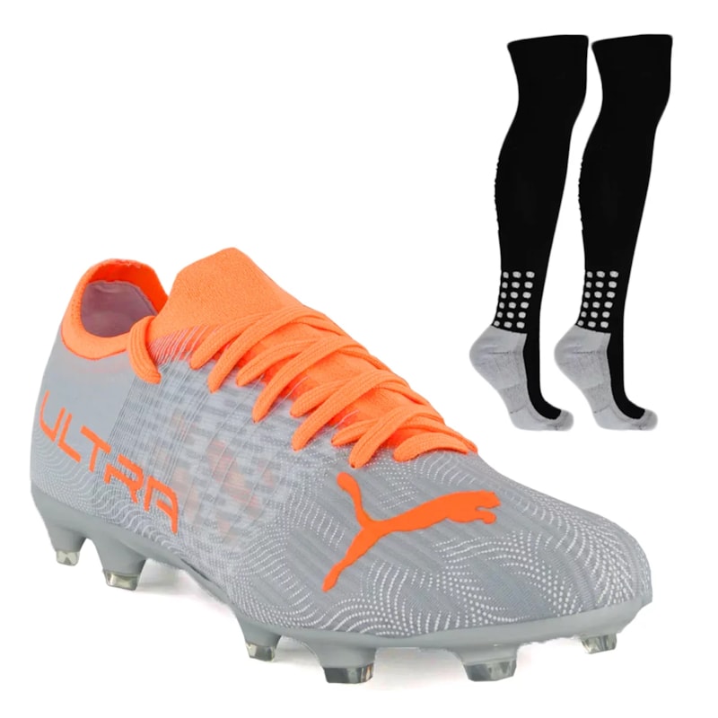 Kit Chuteira Campo Puma Ultra 3.4 + Meião Kit Chuteira Campo Puma Ultra 3.4 + Meião