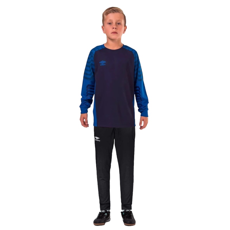 Kit de Goleiro Umbro Camisa Manga Longa + Calça Infantil