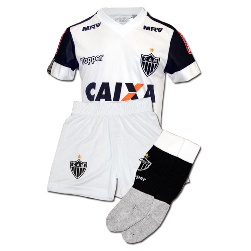 Kit Infantil Jogo 2 Atlético MG 2017 Topper Kit Infantil Jogo 2 Atlético MG 2017 Topper