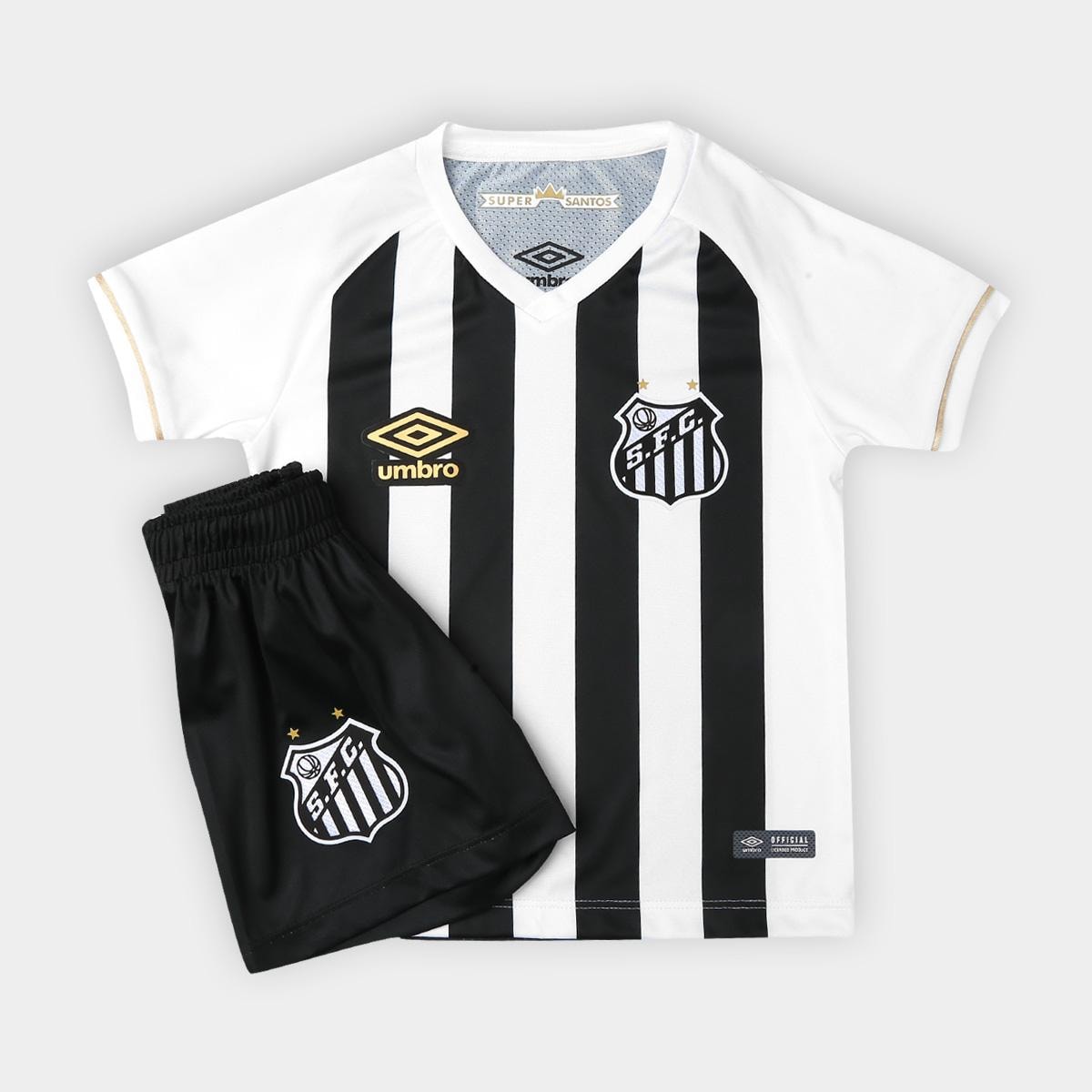 kit infantil santos fc