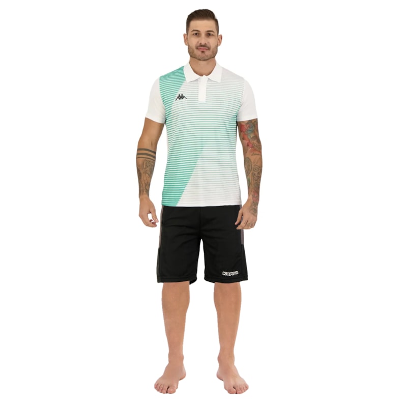 Kit Kappa Camisa Polo + Bermuda Jamie Sport Masculino