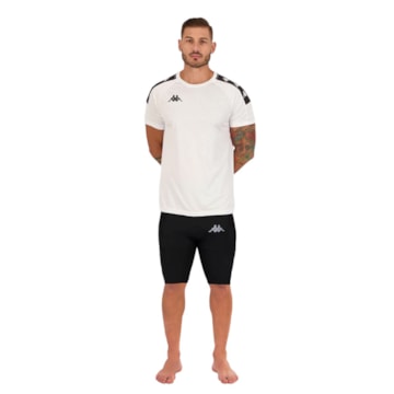 Kit Kappa Camiseta + Bermuda Térmica Sport Masculino