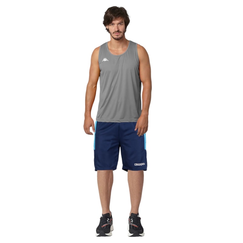 Kit Kappa Regata + Bermuda Basic Sport Masculina