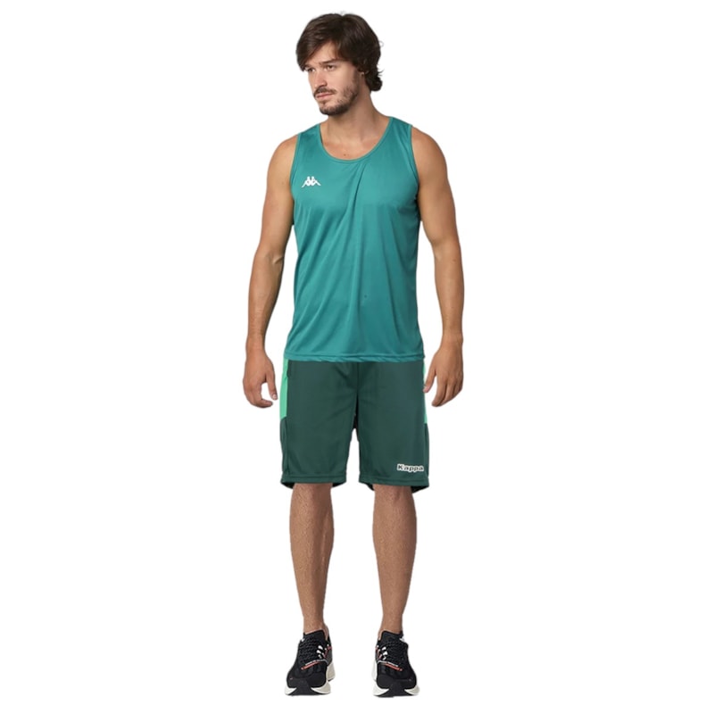 Kit Kappa Regata + Bermuda Basic Sport Masculina