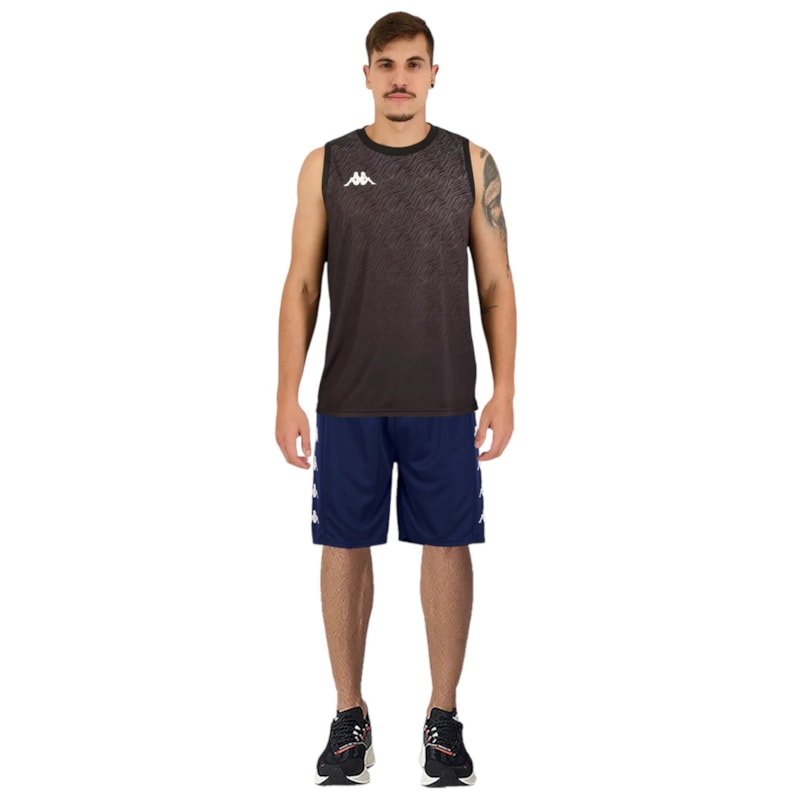 Kit Kappa Regata + Bermuda Sport Long Masculina