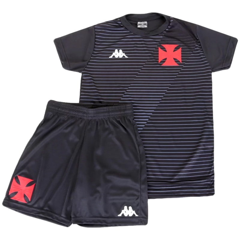 Kit Kappa Vasco da Gama Supporter Infantil Kit Kappa Vasco da Gama Supporter Infantil