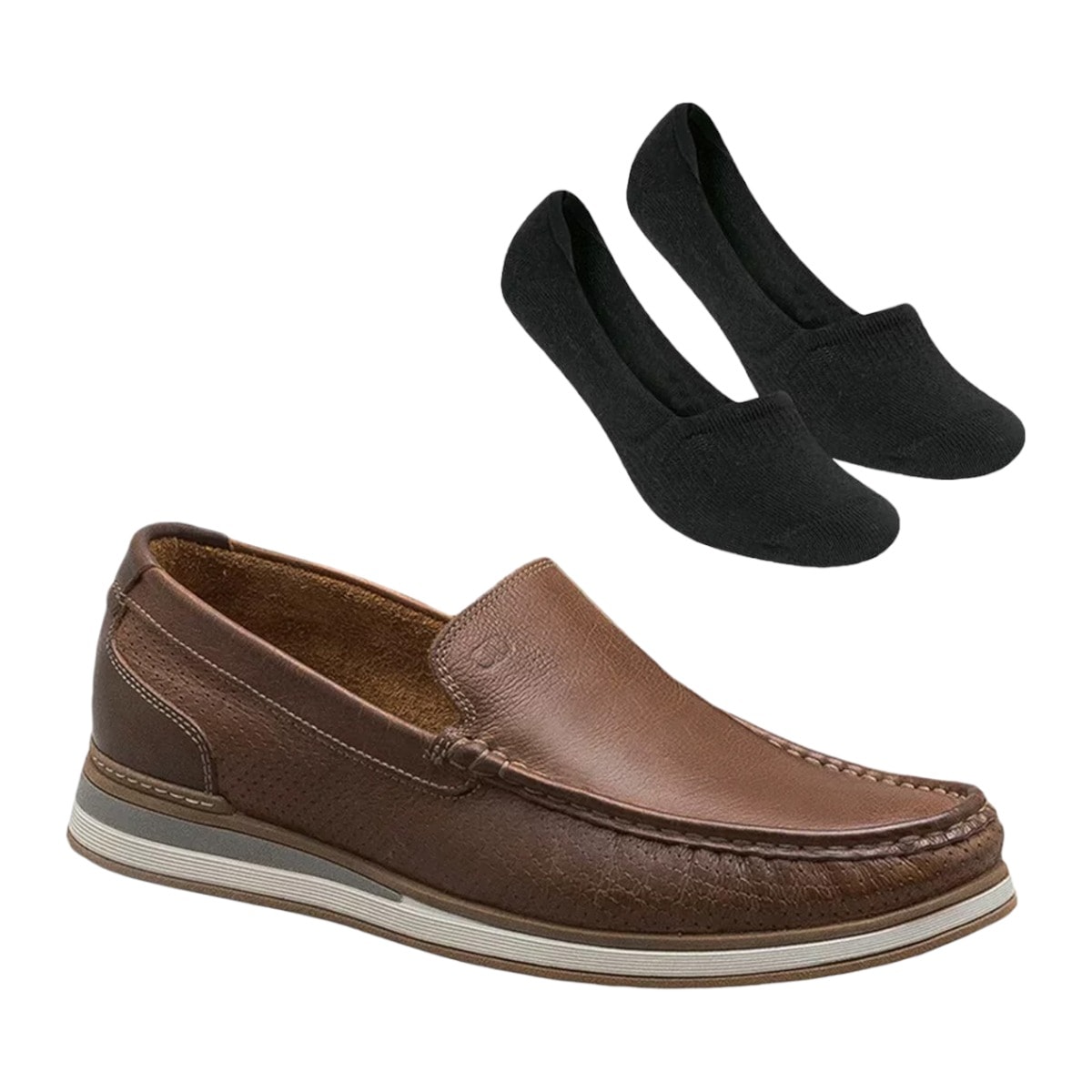 Meia sales mocassim masculina