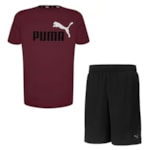 Kit Puma Camiseta + Short Essentials Masculino