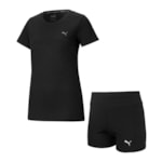 Kit Puma Camiseta + Short Favorite 3 Feminino