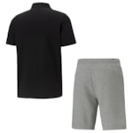 Kit Puma Plus Size Camisa Polo + Short Essentials Masculino