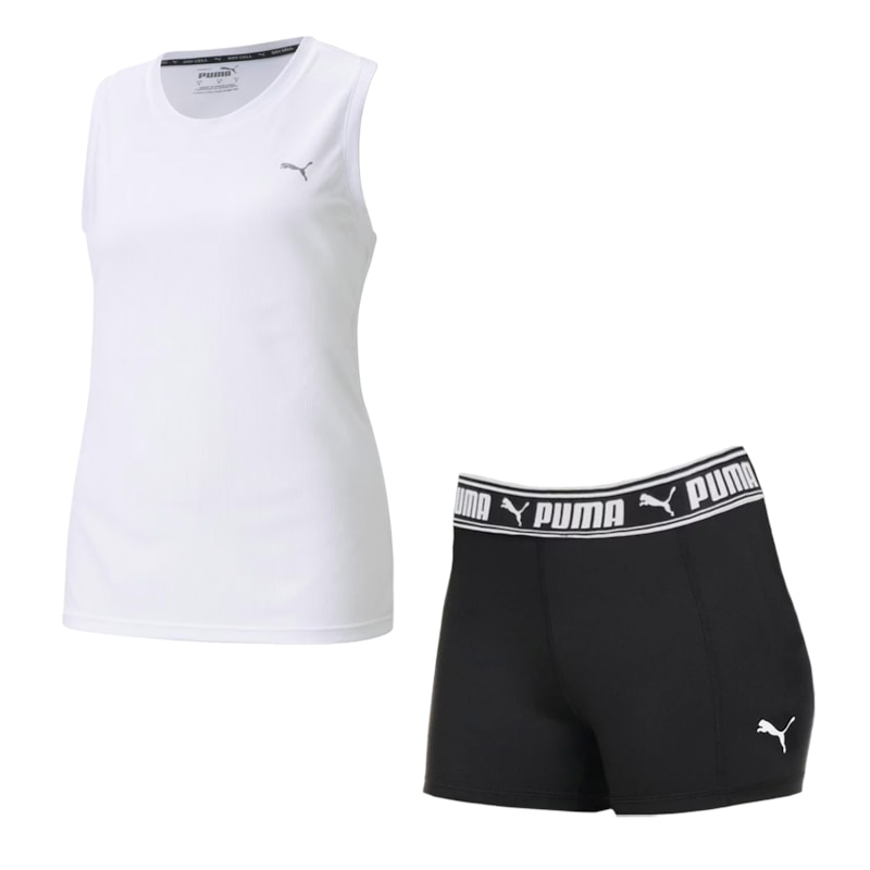 Kit Puma Regata Performance + Short Train Feminino