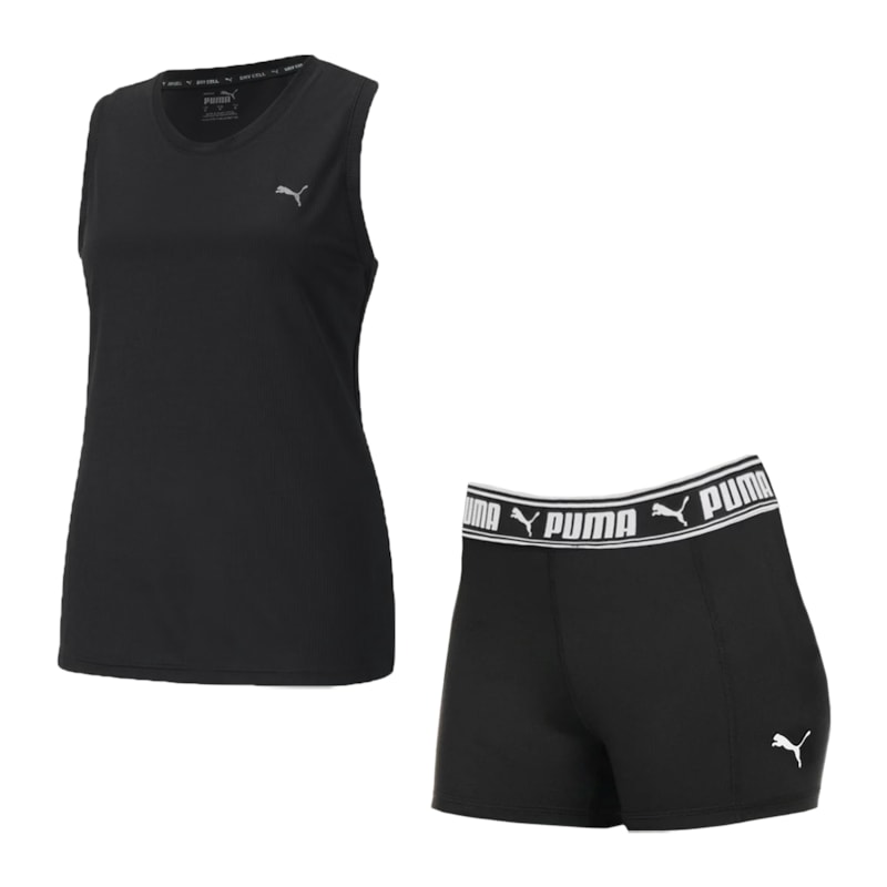 Kit Puma Regata Performance + Short Train Feminino