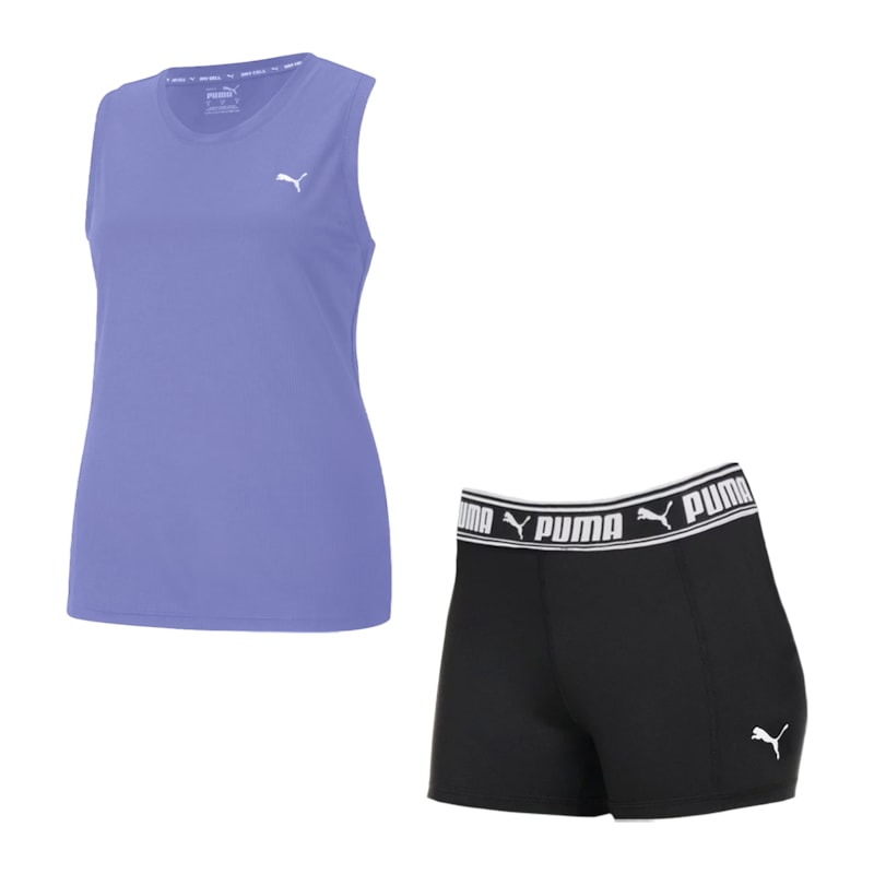 Kit Puma Regata Performance + Short Train Feminino