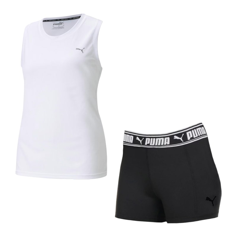 Kit Puma Regata Performance + Short Train Feminino