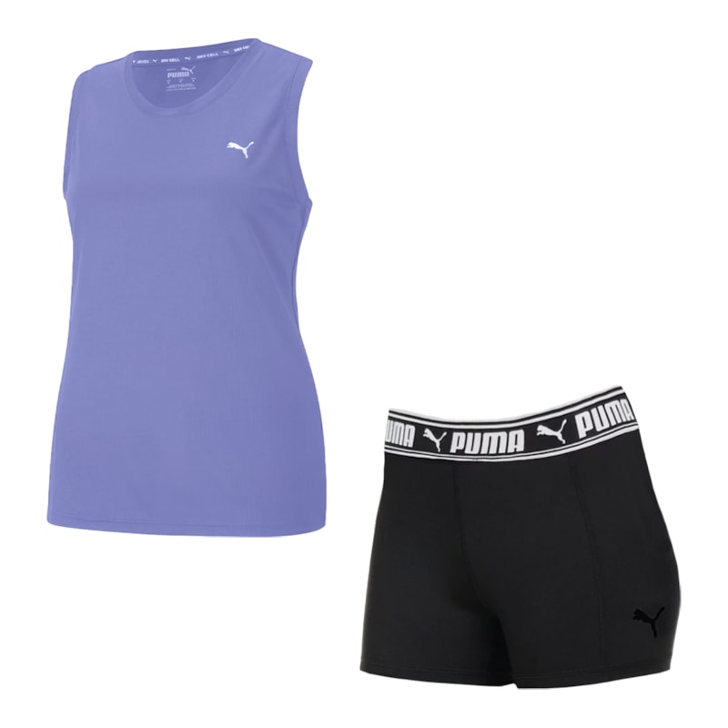 Kit Puma Regata Performance + Short Train Feminino