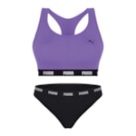 Kit Puma Top Nadador + Calcinha Biquíni Feminino