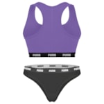 Kit Puma Top Nadador + Calcinha Biquíni Feminino