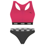 Kit Puma Top Nadador + Calcinha Biquíni Feminino