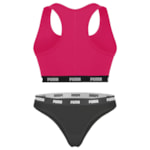 Kit Puma Top Nadador + Calcinha Biquíni Feminino