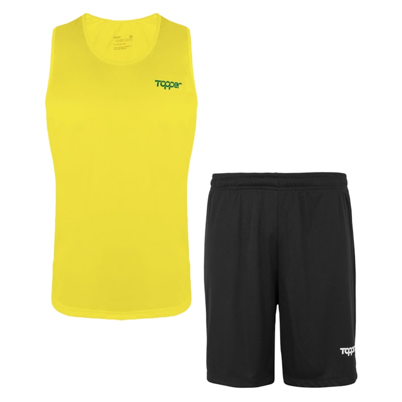 Kit Regata e Calção Topper Fut Classic Masculino