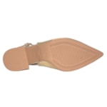 Kit Sandália Slingback Usaflex Salto Bloco Feminina + 2 Pares De Meias