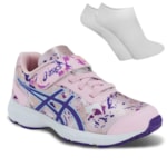 Kit Tênis Asics Fantasy 4 Infantil + Par De Meia