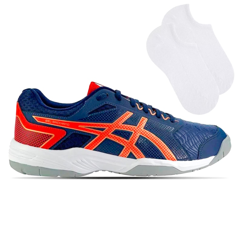 Kit Tênis Asics Gel-Backhand Masculino + Par de Meia