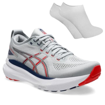 Kit Tênis Asics Gel-Kayano 31 Masculino + Par De Meia