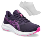 Kit Tênis Asics Jolt 4 Feminino + Par De Meia