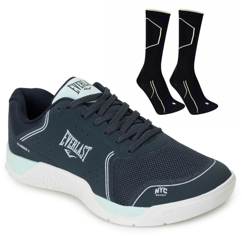 Kit Tênis Everlast Climber III Feminino + Par de Meia de Compressão Kit Tênis Everlast Climber III Feminino + Par de Meia de Compressão