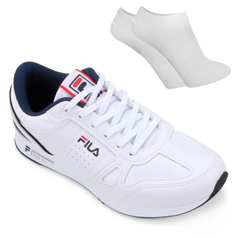 Kit Tênis Fila Classic Runner SL Masculino + Par de Meia