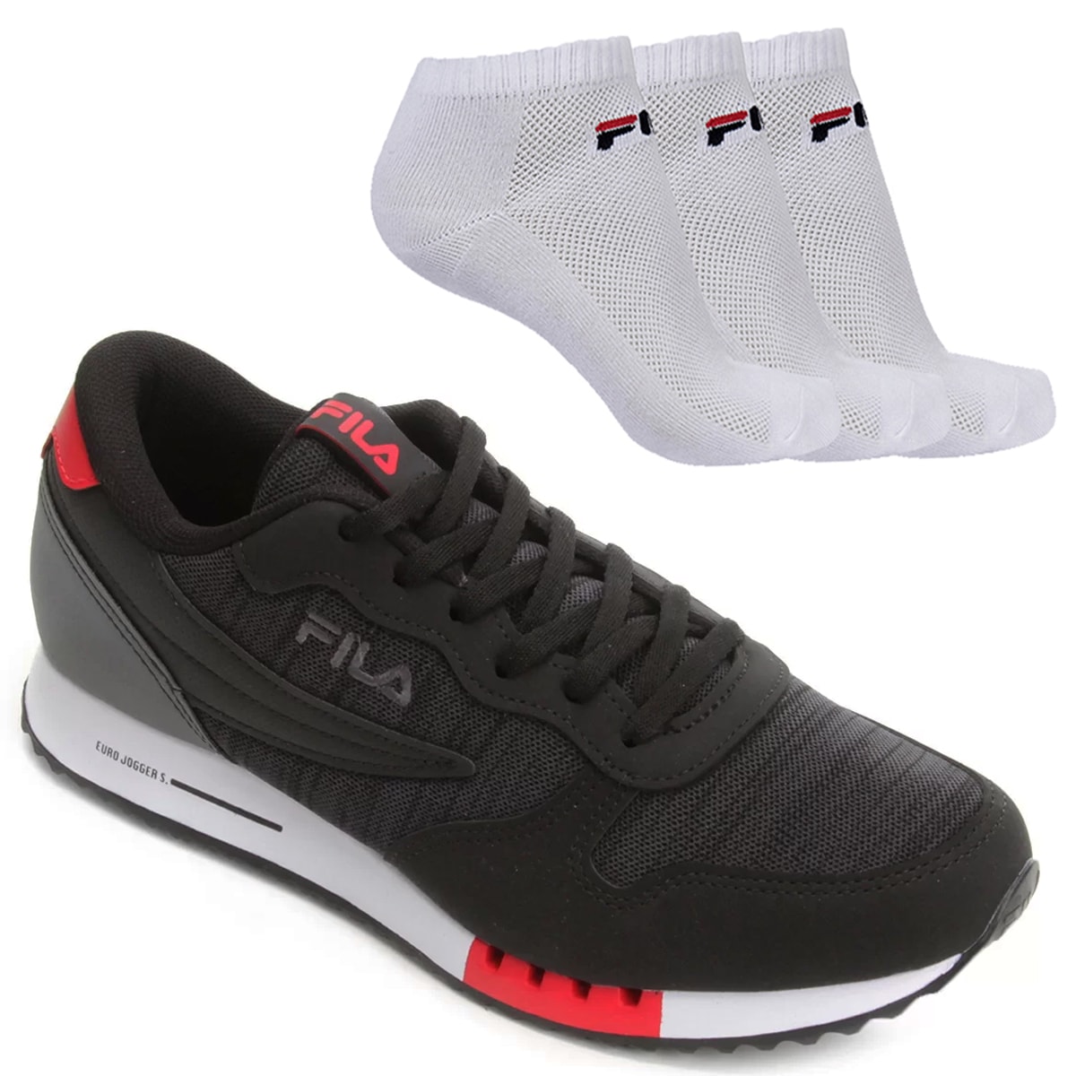 tênis infantil fila euro jogger sport