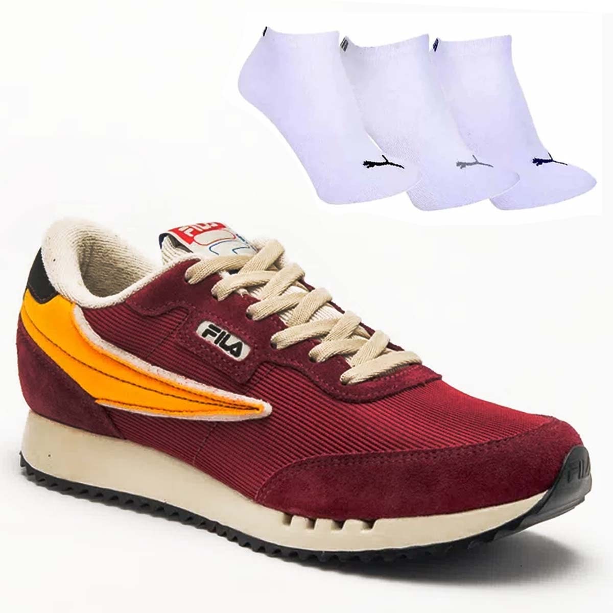 Kit Tênis Fila F-1911 Feminino + 3 Pares de Meia - Esporte Legal